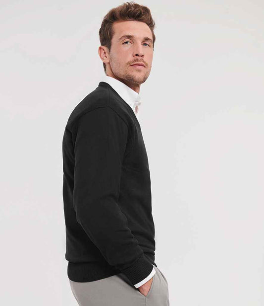 Russell Collection - Cotton Acrylic V Neck Sweater - Pierre Francis