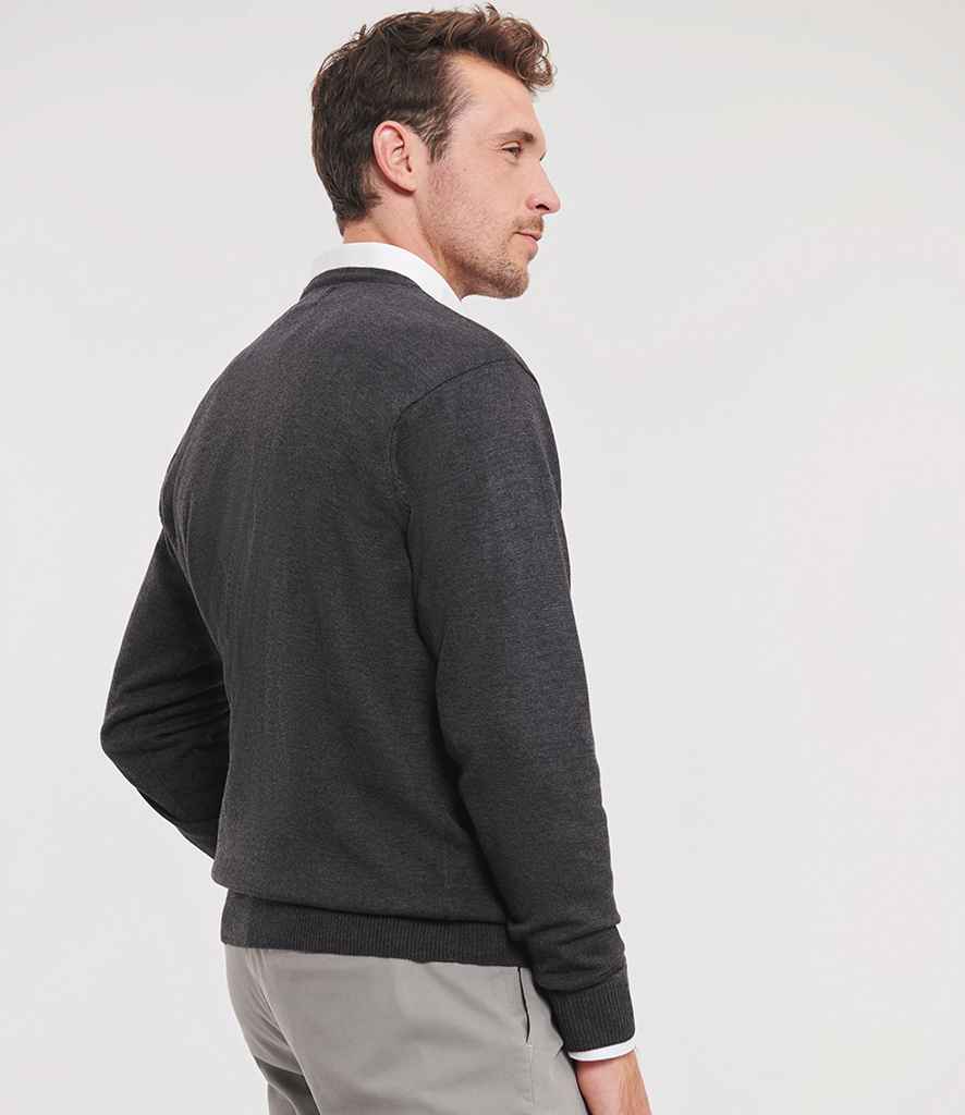 Russell Collection - Cotton Acrylic V Neck Sweater - Pierre Francis