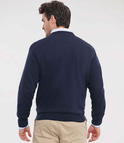 Russell Athletic Collection - Cotton Acrylic V Neck Sweater - 710M FNA XXS