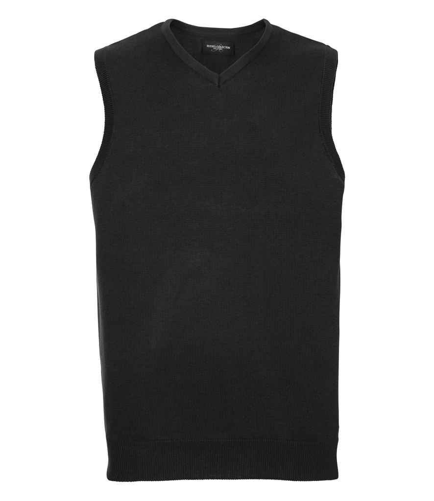 Russell Athletic Collection Sleeveless Cotton Acrylic V Neck Sweater - 716M FNA XXS