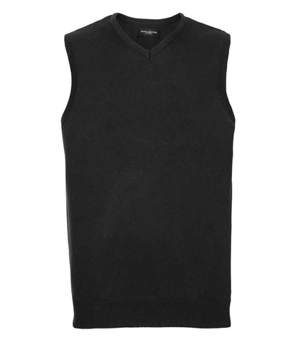 Russell Athletic Collection Sleeveless Cotton Acrylic V Neck Sweater - 716M FNA XXS