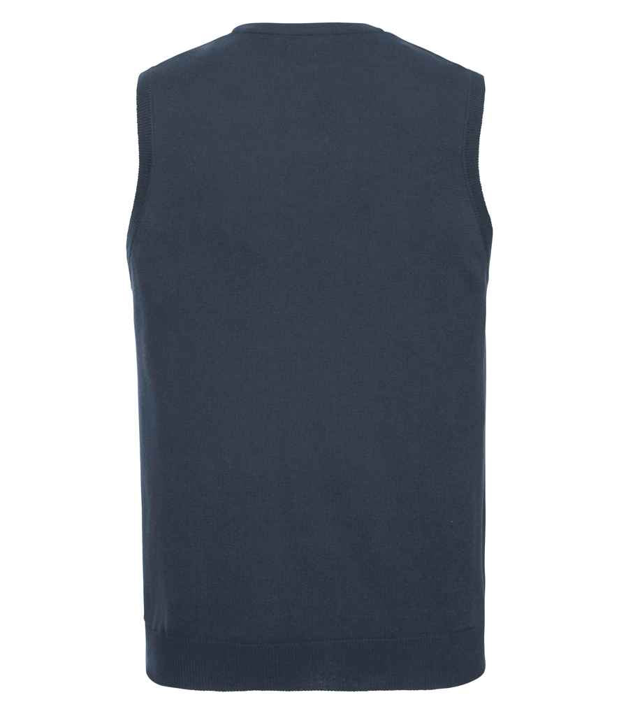 Russell Athletic Collection - Sleeveless Cotton Acrylic V Neck Sweater