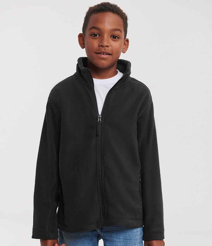 Russell Athletic - Kids Outdoor Fleece Jacket - 870B BLK 3-4