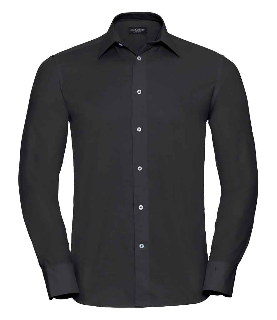 Russell Athletic Collection - Long Sleeve Tailored Oxford Shirt