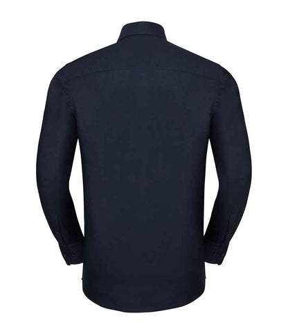 Russell Collection - Long Sleeve Tailored Oxford Shirt - Pierre Francis