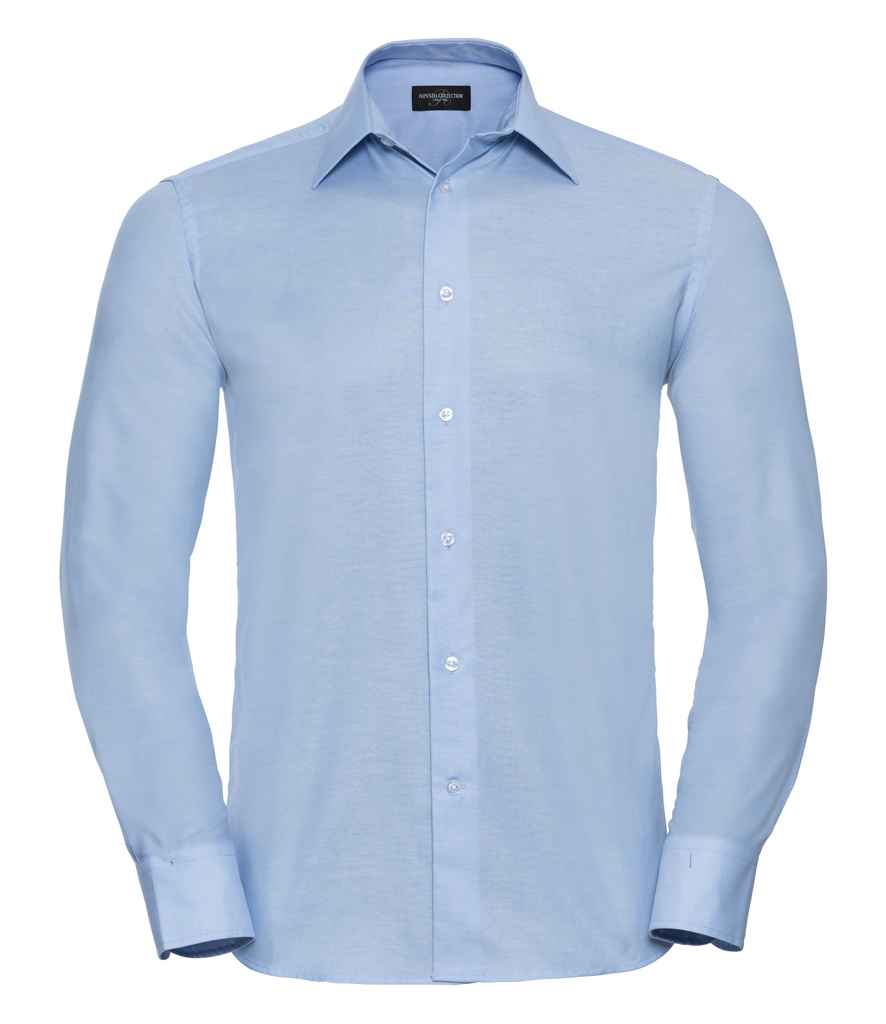 Russell Athletic Collection - Long Sleeve Tailored Oxford Shirt - 922M BLK 14.5