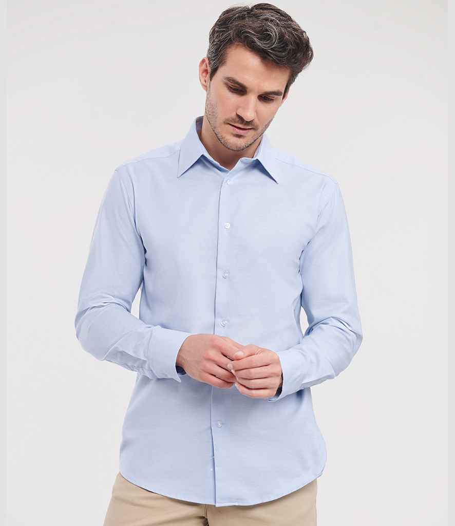 Russell Athletic Collection - Long Sleeve Tailored Oxford Shirt - 922M OXB 14.5