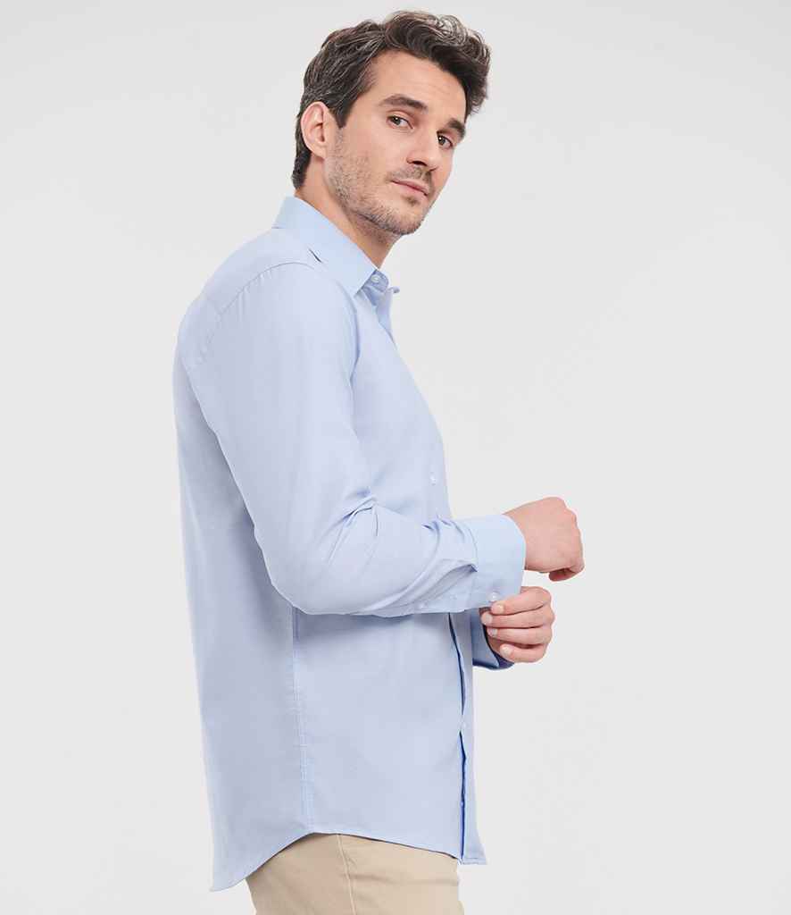 Russell Collection - Long Sleeve Tailored Oxford Shirt - Pierre Francis
