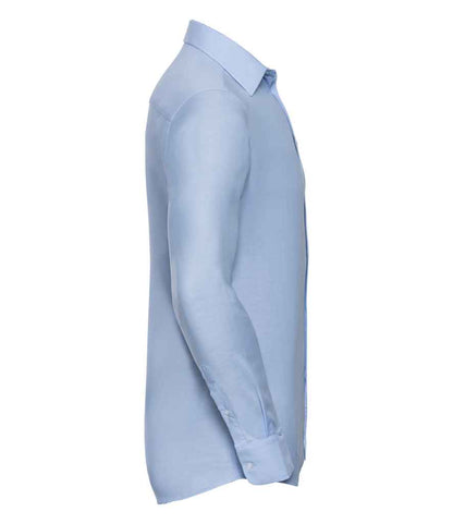 Russell Collection - Long Sleeve Tailored Oxford Shirt - Pierre Francis