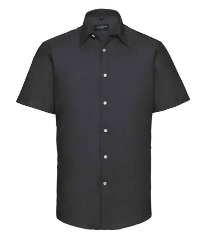 Russell Collection - Short Sleeve Tailored Oxford Shirt - 923M OXB 14.5