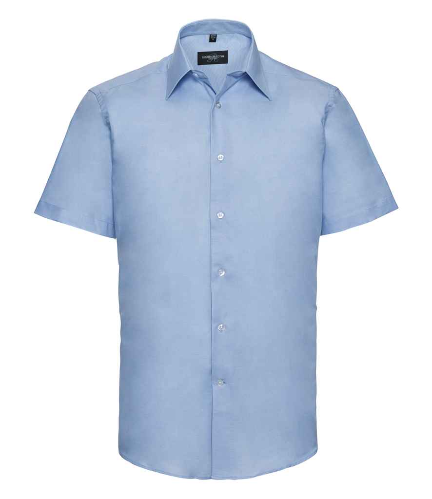 Russell Collection - Short Sleeve Tailored Oxford Shirt - 923M OXB 14.5