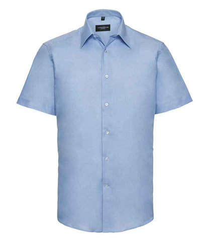 Russell Collection - Short Sleeve Tailored Oxford Shirt - 923M OXB 14.5