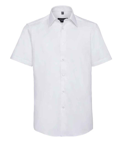 Russell Collection - Short Sleeve Tailored Oxford Shirt - 923M OXB 14.5