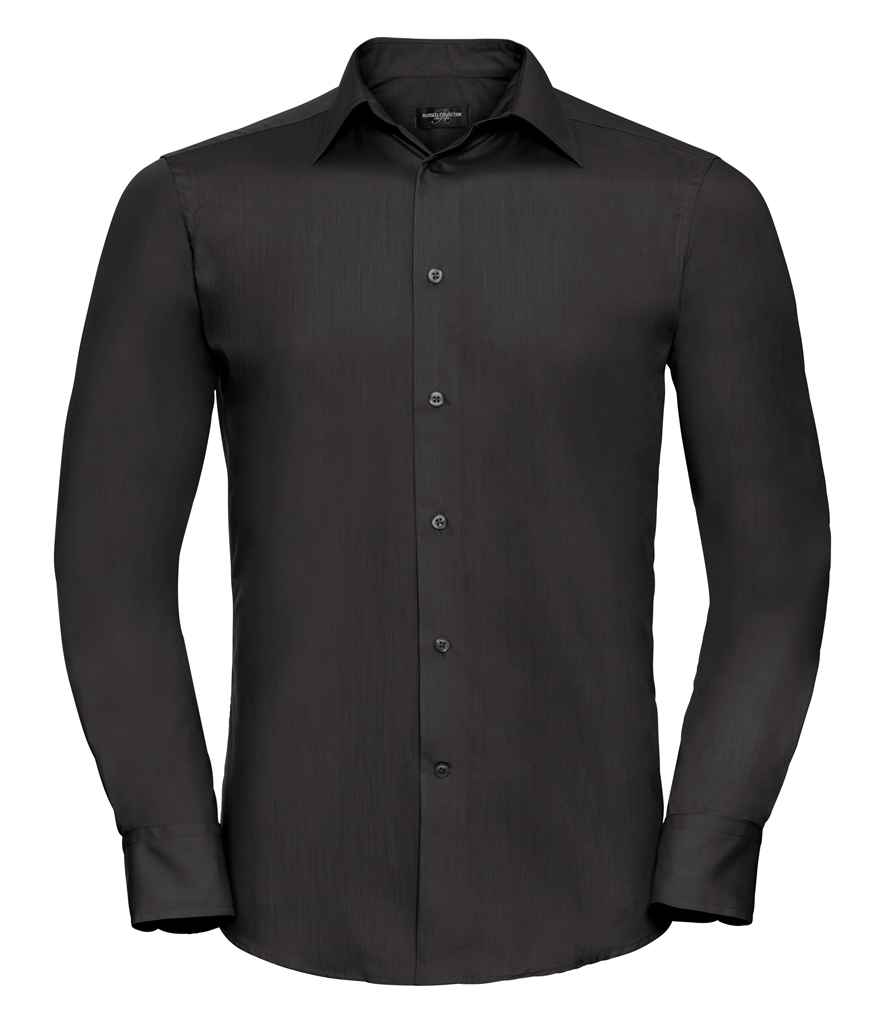 Russell Athletic Collection - Long Sleeve Tailored Poplin Shirt