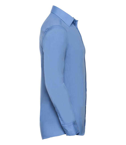 Russell Collection - Long Sleeve Tailored Poplin Shirt - Pierre Francis