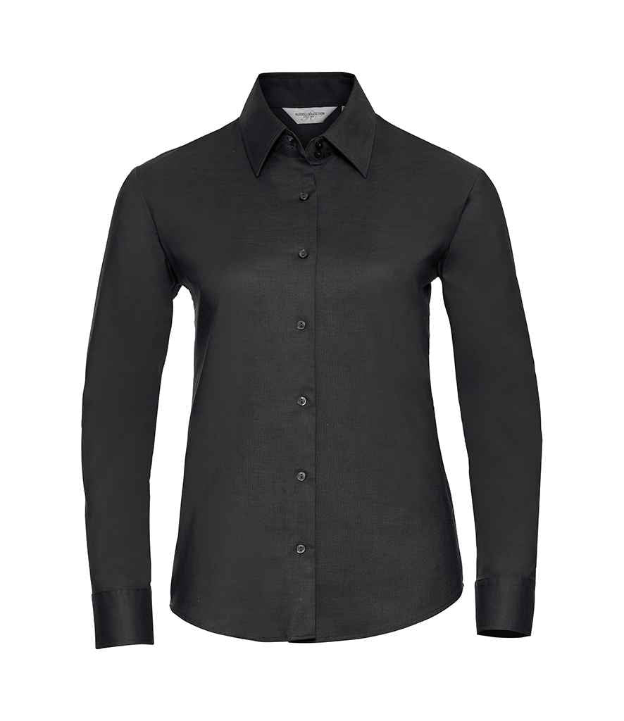 Russell Athletic Collection - Ladies Long Sleeve Easy Care Oxford Shirt