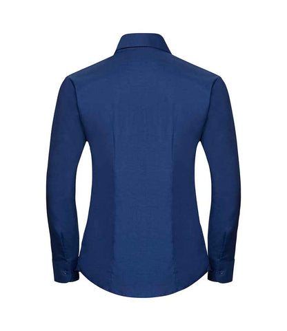Russell Collection - Ladies Long Sleeve Easy Care Oxford Shirt - Pierre Francis
