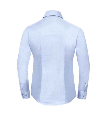 Russell Collection - Ladies Long Sleeve Easy Care Oxford Shirt - Pierre Francis