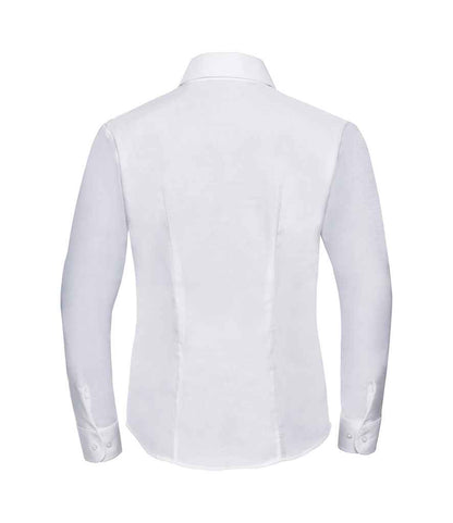 Russell Collection - Ladies Long Sleeve Easy Care Oxford Shirt - Pierre Francis
