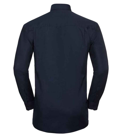 Russell Collection - Long Sleeve Easy Care Oxford Shirt - Pierre Francis