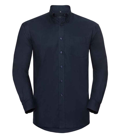 Russell Collection - Long Sleeve Easy Care Oxford Shirt - 932M BLK 14.5