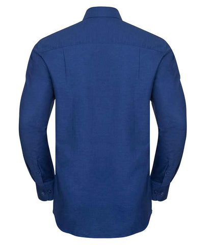 Russell Collection - Long Sleeve Easy Care Oxford Shirt - Pierre Francis