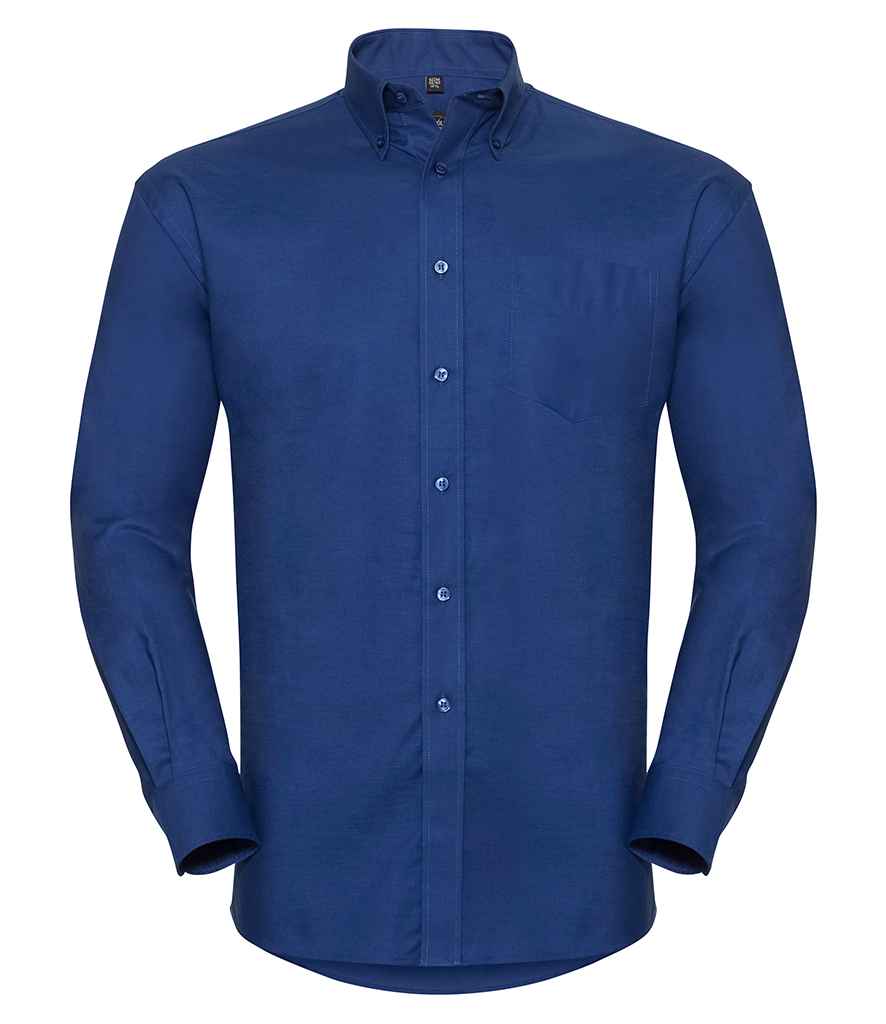 Russell Collection - Long Sleeve Easy Care Oxford Shirt - 932M BLK 14.5