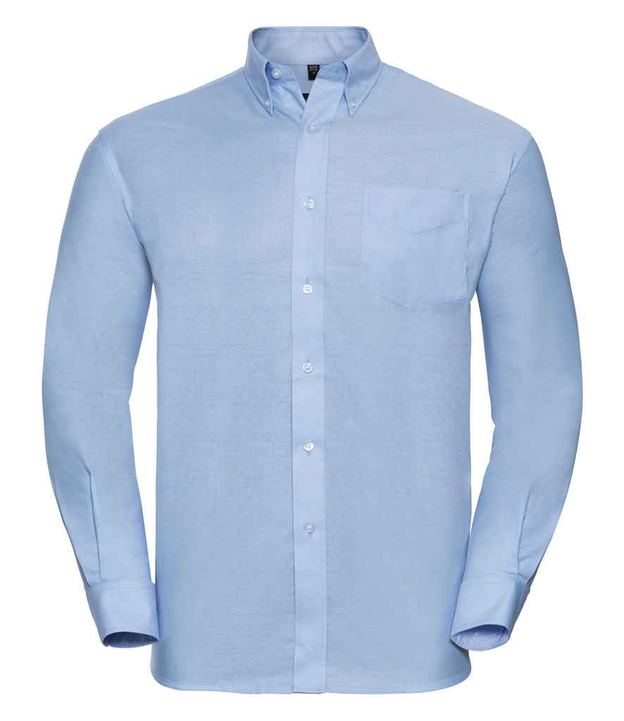 Russell Collection - Long Sleeve Easy Care Oxford Shirt - 932M BLK 14.5