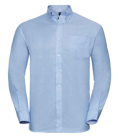 Russell Collection - Long Sleeve Easy Care Oxford Shirt - 932M BLK 14.5