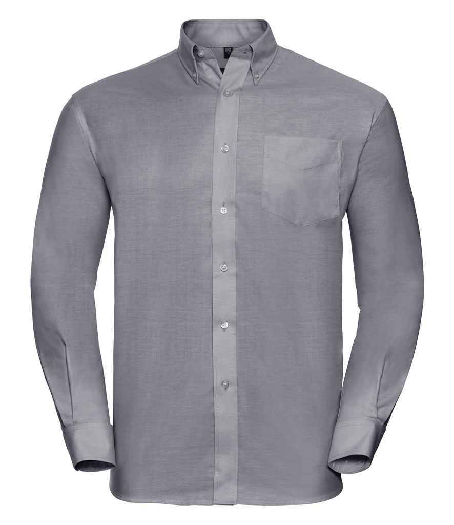 Russell Collection - Long Sleeve Easy Care Oxford Shirt - 932M BLK 14.5