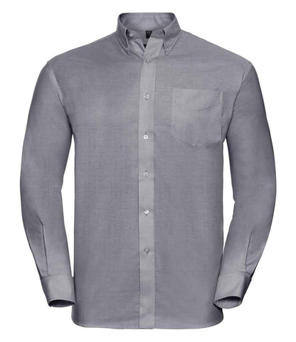 Russell Collection - Long Sleeve Easy Care Oxford Shirt - 932M BLK 14.5