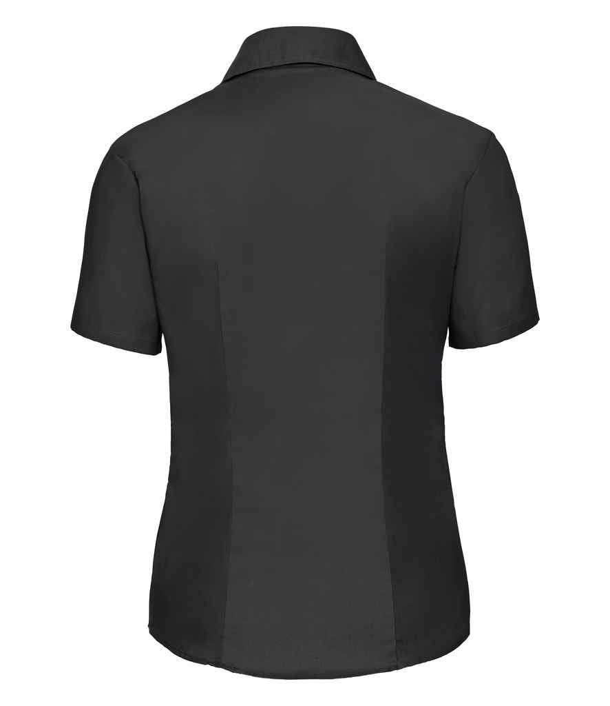 Russell Collection - Ladies Short Sleeve Easy Care Oxford Shirt