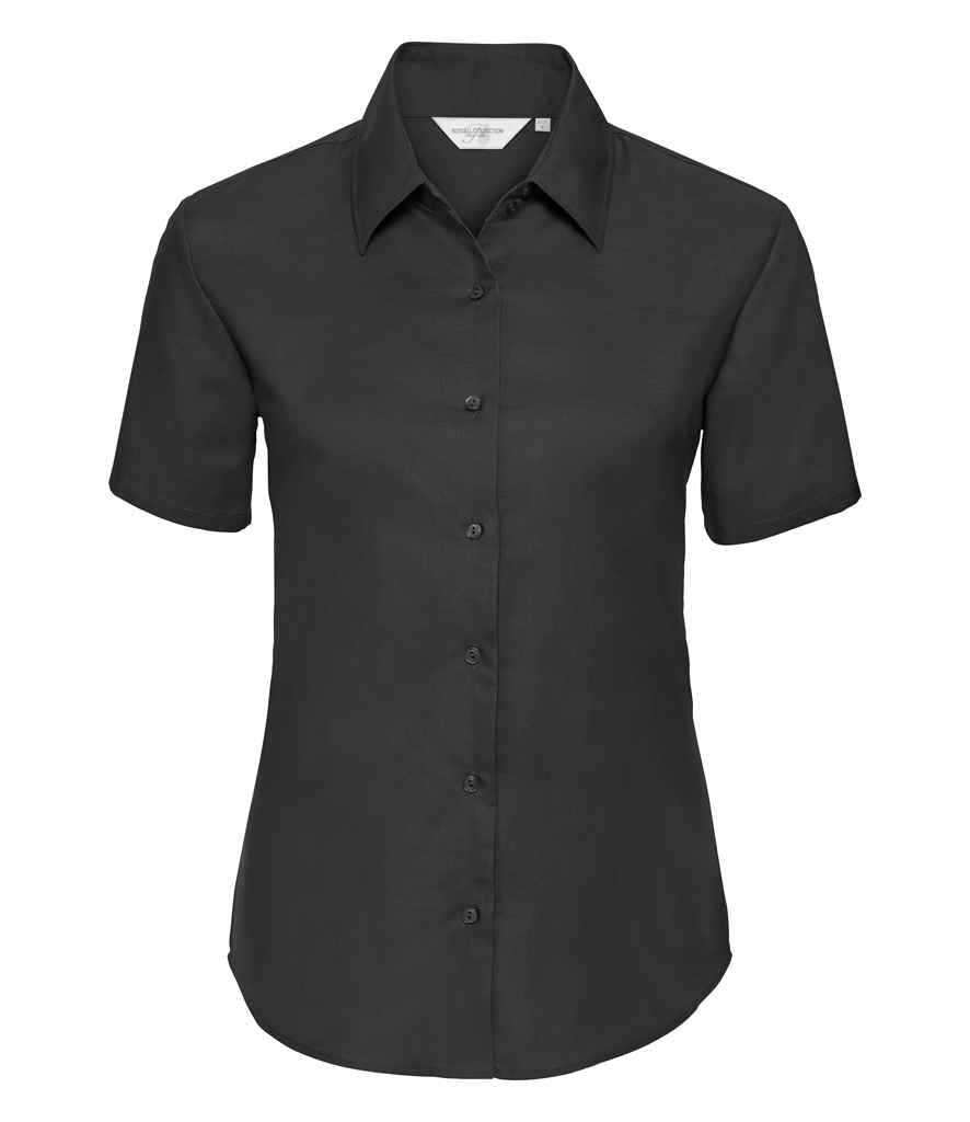 Russell Collection - Ladies Short Sleeve Easy Care Oxford Shirt