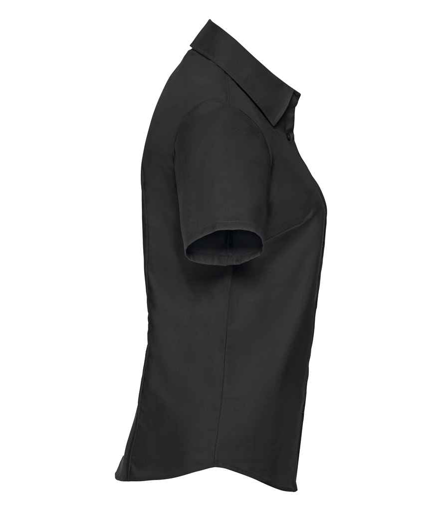 Russell Collection - Ladies Short Sleeve Easy Care Oxford Shirt