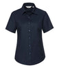 Russell Collection - Ladies Short Sleeve Easy Care Oxford Shirt - Pierre Francis