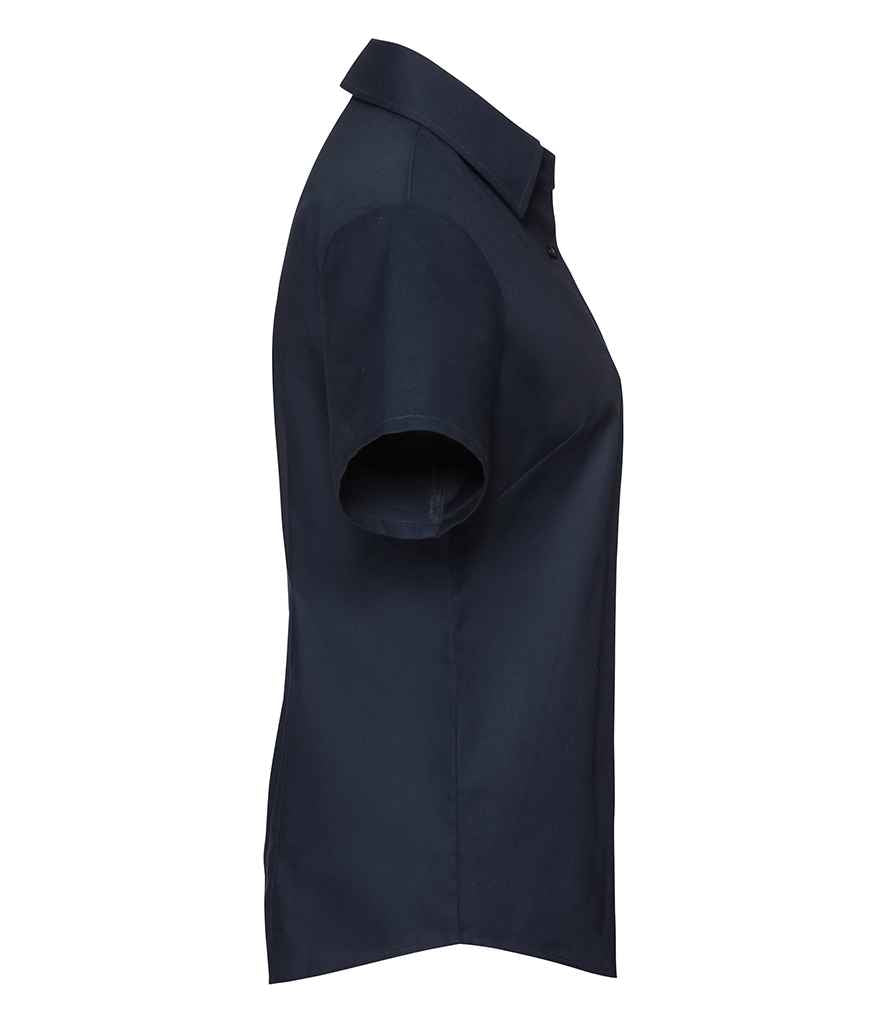Russell Collection - Ladies Short Sleeve Easy Care Oxford Shirt - Pierre Francis