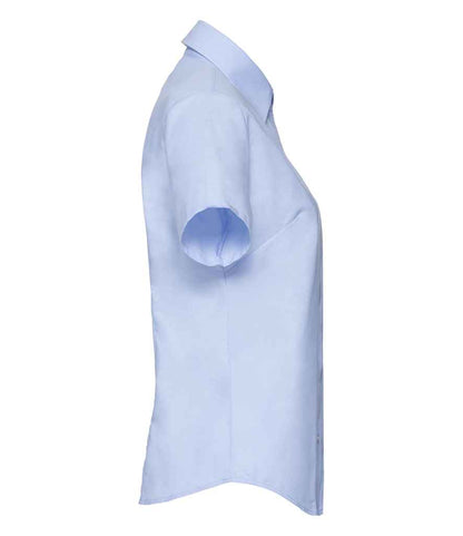 Russell Collection - Ladies Short Sleeve Easy Care Oxford Shirt - Pierre Francis
