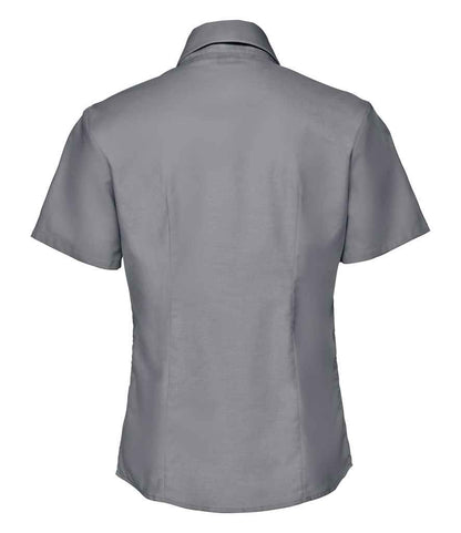 Russell Collection - Ladies Short Sleeve Easy Care Oxford Shirt - Pierre Francis
