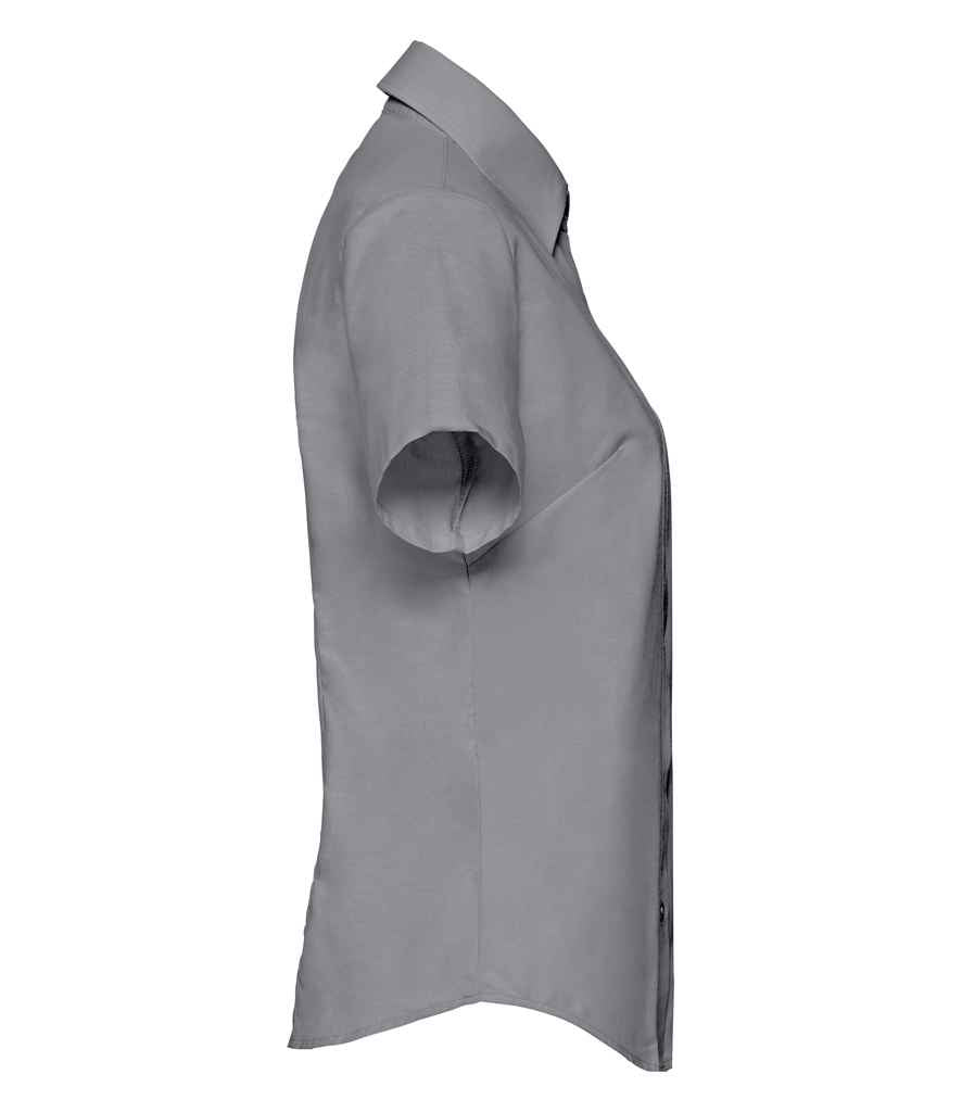 Russell Collection - Ladies Short Sleeve Easy Care Oxford Shirt - Pierre Francis