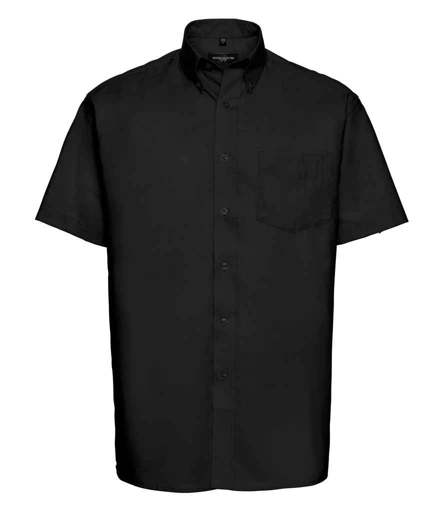 Russell Athletic Collection - Short Sleeve Easy Care Oxford Shirt - 933M BLK 14.5