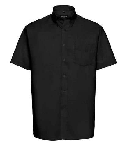Russell Athletic Collection - Short Sleeve Easy Care Oxford Shirt - 933M BLK 14.5