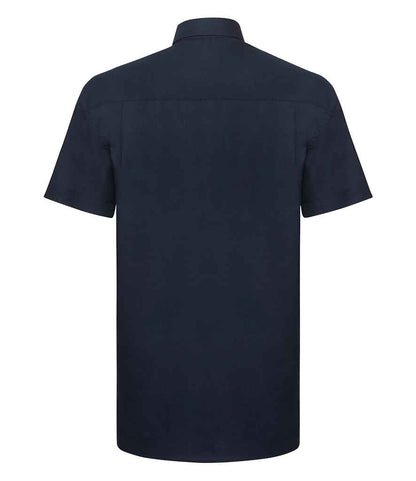 Russell Collection - Short Sleeve Easy Care Oxford Shirt - Pierre Francis