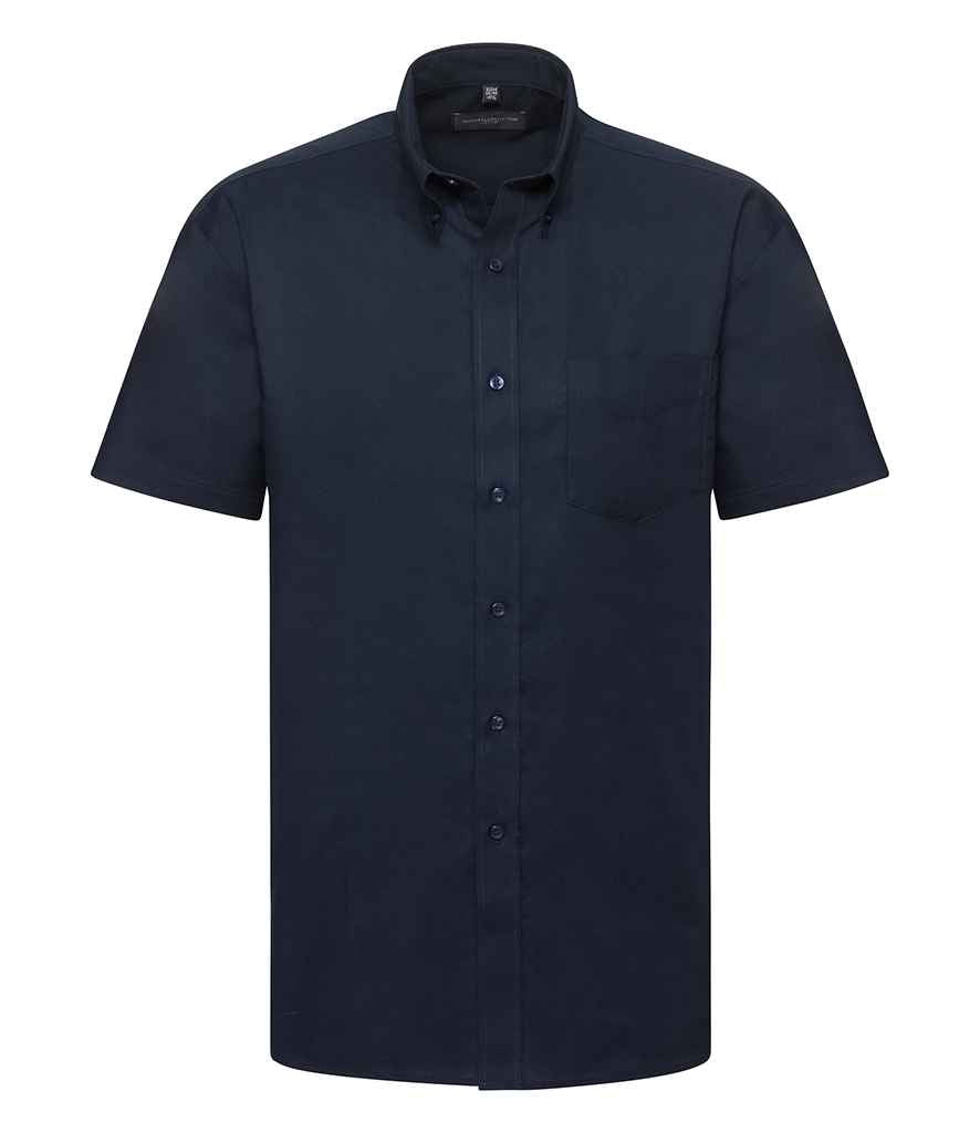 Russell Athletic Collection - Short Sleeve Easy Care Oxford Shirt - 933M BLK 14.5