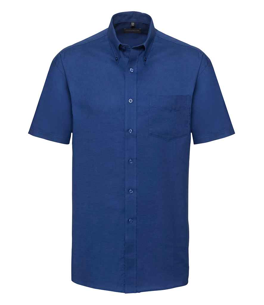 Russell Collection - Short Sleeve Easy Care Oxford Shirt - Pierre Francis