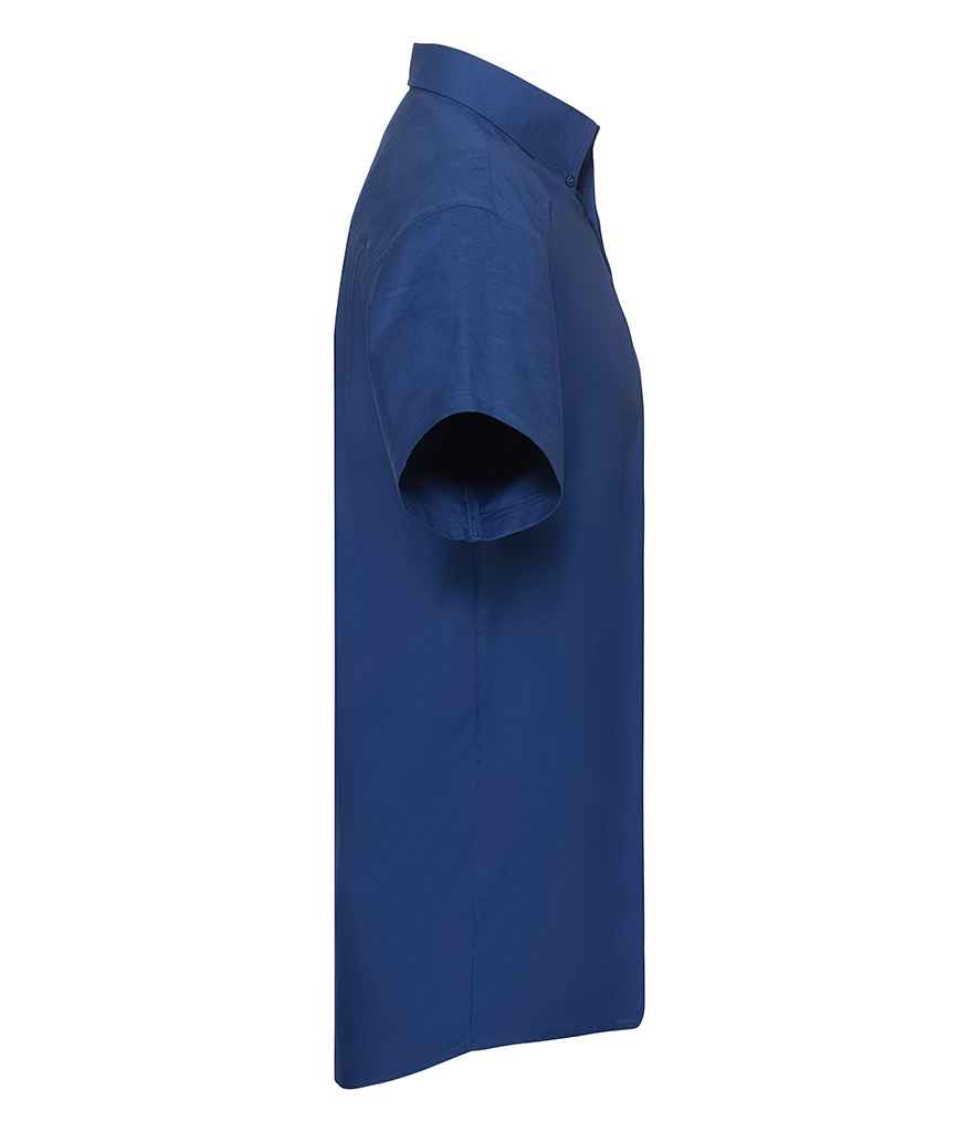 Russell Collection - Short Sleeve Easy Care Oxford Shirt - Pierre Francis