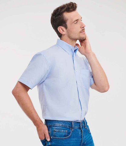 Russell Athletic Collection - Short Sleeve Easy Care Oxford Shirt - 933M OXB 14.5