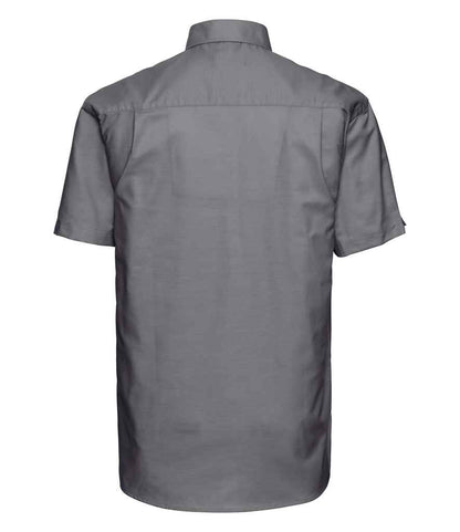 Russell Collection - Short Sleeve Easy Care Oxford Shirt - Pierre Francis
