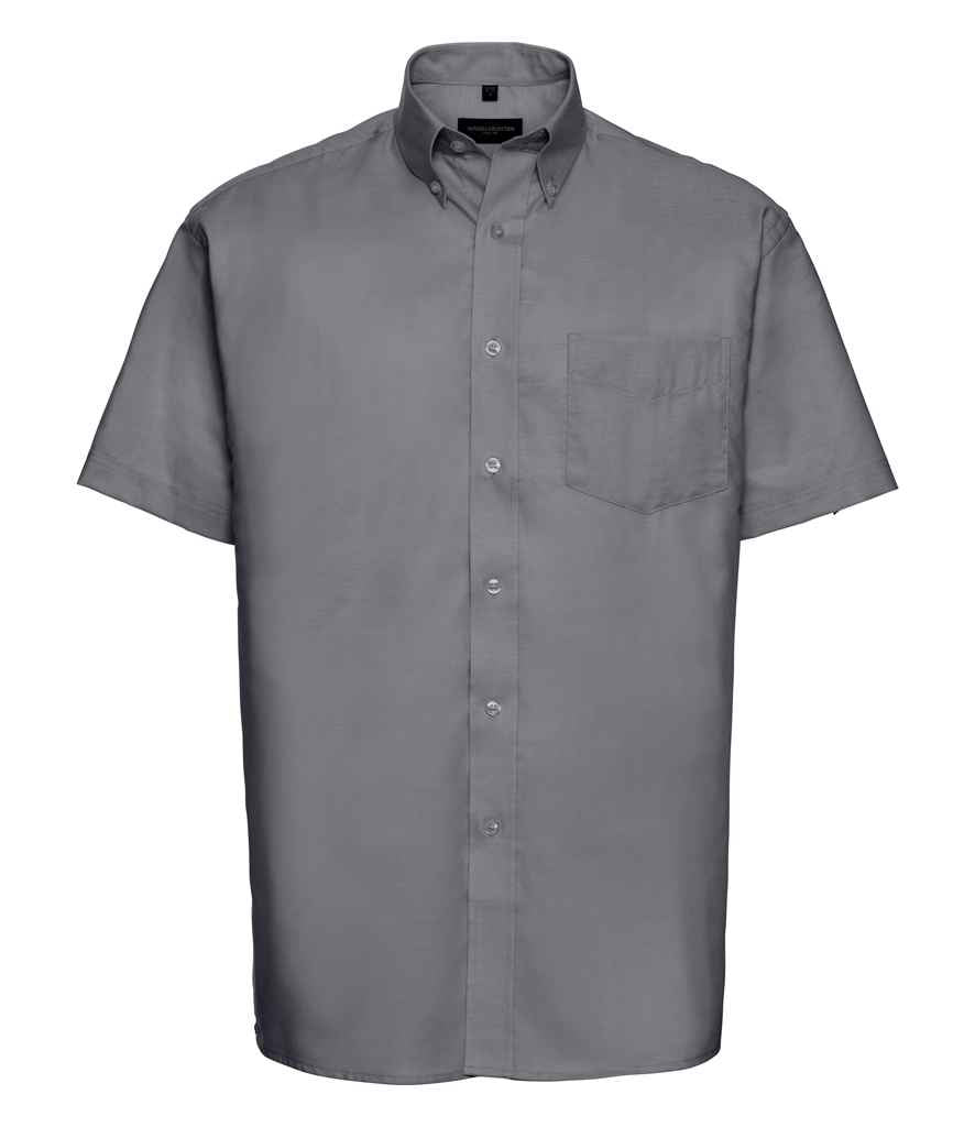 Russell Collection - Short Sleeve Easy Care Oxford Shirt - Pierre Francis