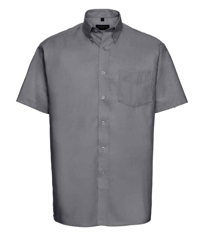 Russell Athletic Collection - Short Sleeve Easy Care Oxford Shirt - 933M BLK 14.5