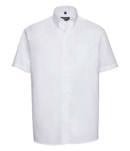 Russell Collection - Short Sleeve Easy Care Oxford Shirt - Pierre Francis